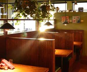 Beautiful, sunlight filled dining room